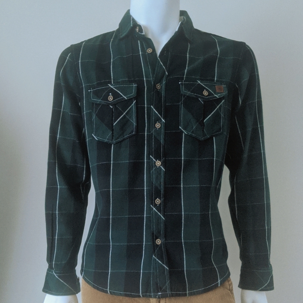 ASTRONOMY Plaid Button Down NWT!!